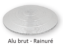 Alu brut - Rainuré - Ref 4390